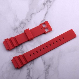 OliBoPo Waterproof Natural Resin Replacement Watch Band for Women's Casio MRW-200H (Red)