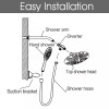 BRIGHT SHOWERS NEW Overhead Rain Showerhead and Handheld Shower Head