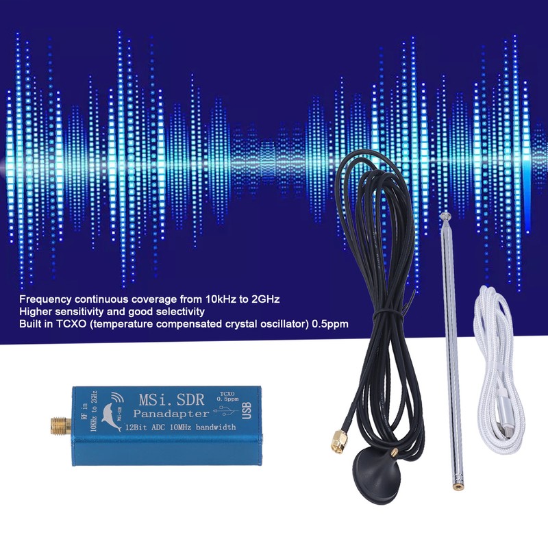 10kHz‑2GHz Radio Receiver High Accuracy SDR Signal Receiver with Antenna