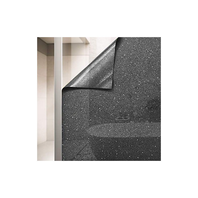 VViViD Smoke Black Crystal Tint Frosted Decorative Two-Way Privacy Window