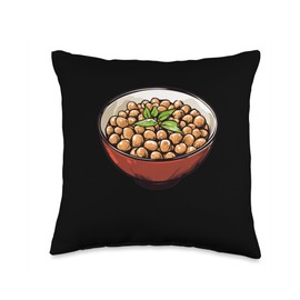 Natto Round Image Throw Pillow
