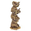 Design Toscano NG33769 Hear-No, See-No, Speak-No Evil Stacked Elephants Collectible