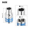 HARFINGTON 3pcs 1/2 Inch Drive 6-Point Socket 10mm CR-V Metric