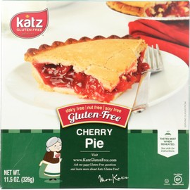 Katz Gluten Free Personal Size Cherry Pie. Free of Dairy, Soy, Tree Nuts, and Peanuts, Kosher 11.5 oz (3pk)