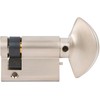 Rockwell Security 90 Degree Solid Brass Euro Profile Half Cylinder