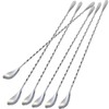 Briout 6 Pieces Bar Spoon, 12 Inches Long Handle Drink