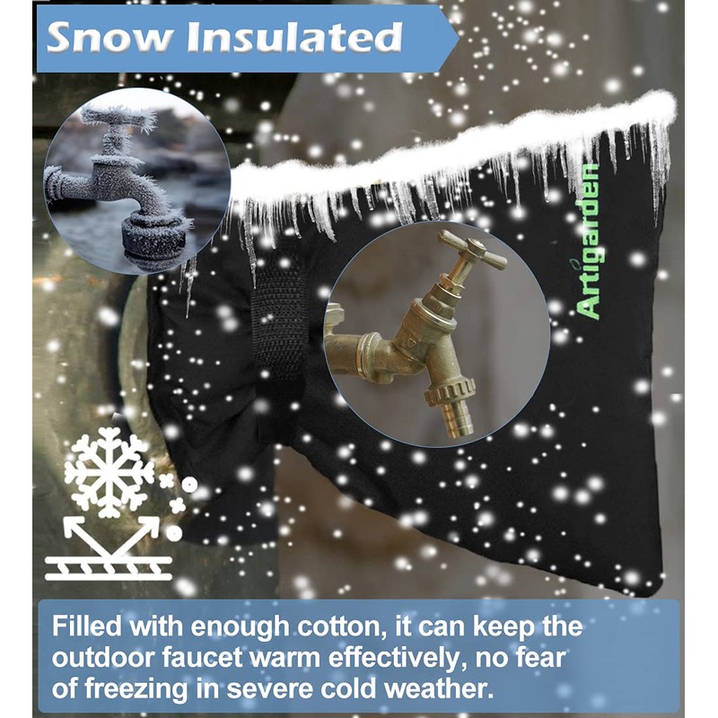 Artigarden Outdoor Faucet Covers for Cold Winter Outside Insulated Water