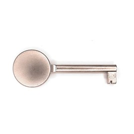 cyclingcolors 1x Open Barrel Skeleton Key 70 mm Furniture Wardrobe Cabinet Design matt Nickel Plated