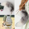 YREYBN Fox Tail 15.75inch Shaggy Fur Tail Fox Tail Animal