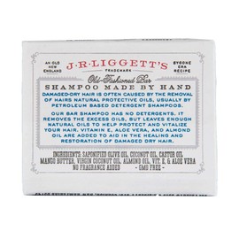J·R·LIGGETT'S All-Natural Shampoo Bar, Moisturizing Formula -Supports Strong and Healthy Hair -Nourish Follicles with Antioxidants and Vitamins -Detergent and Sulfate-Free, Set of Three,3.5 Ounce Bars