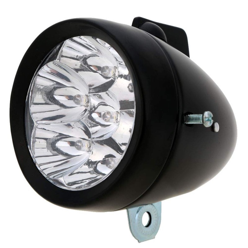 Vintage Retro Bicycle Bike Front Light Lamp 7 LED Fixie