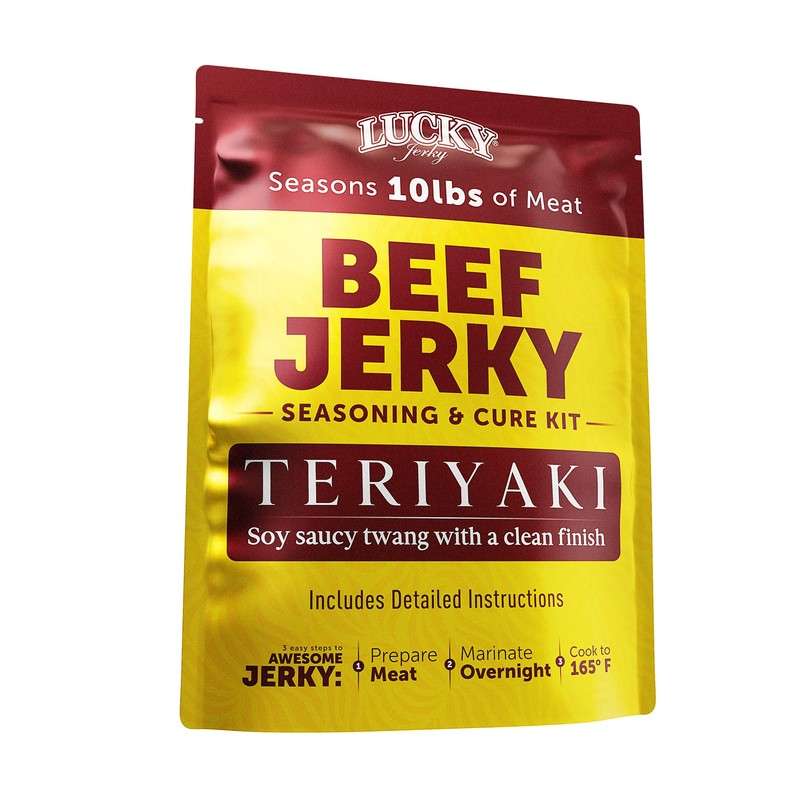 Lucky Jerky Teriyaki DIY Jerky Seasoning and Cure Kit -
