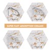 Geichan Marble Coaster Set for Table Protection,8 Pcs Drink Coasters