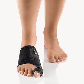 Bort Bort 930030 Large Left Valco Soft Hallux Valgus Splint Big Toe Textile for Corrective Stabilising Orthosis of Big Toe Joint Pack of 1, Large, Black