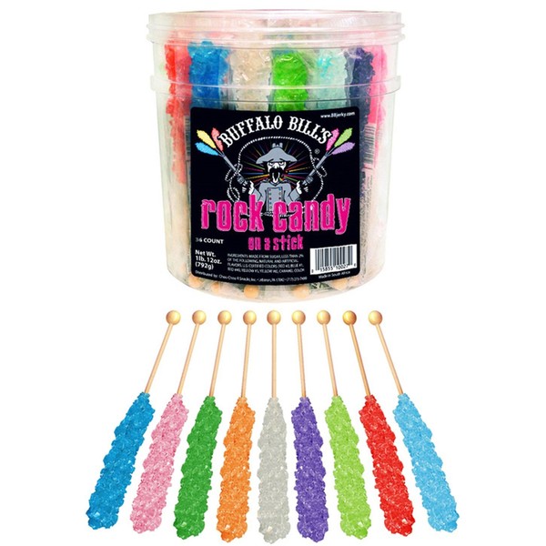 Buffalo Bills Mixed Rock Candy On A Stick (36-ct tub