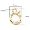 18K Gold Plated Pearl Removable Clasps 7x10mm Hole Ring Size