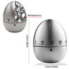 Egg Kitchen Timer, Kitchen Timer, 60-Minute Timer, Mechanical Rotating Alarm