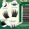 KEYYOU Lash Clusters 120pcs Eyelash Clusters 10-18mix D Curl Cluster