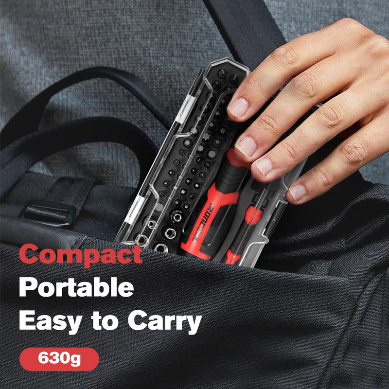 IRONCUBE Multi Ratcheting Screwdriver Set: 56 IN 1 Magnetic Bits