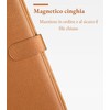 Mymazn Document Folder A4 PU Leather Clipboard A4 with Clamp