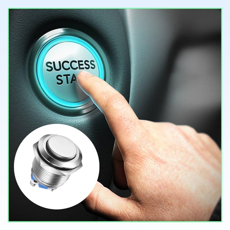 16 mm Round Start Button, Push Button Bell Button, IP67