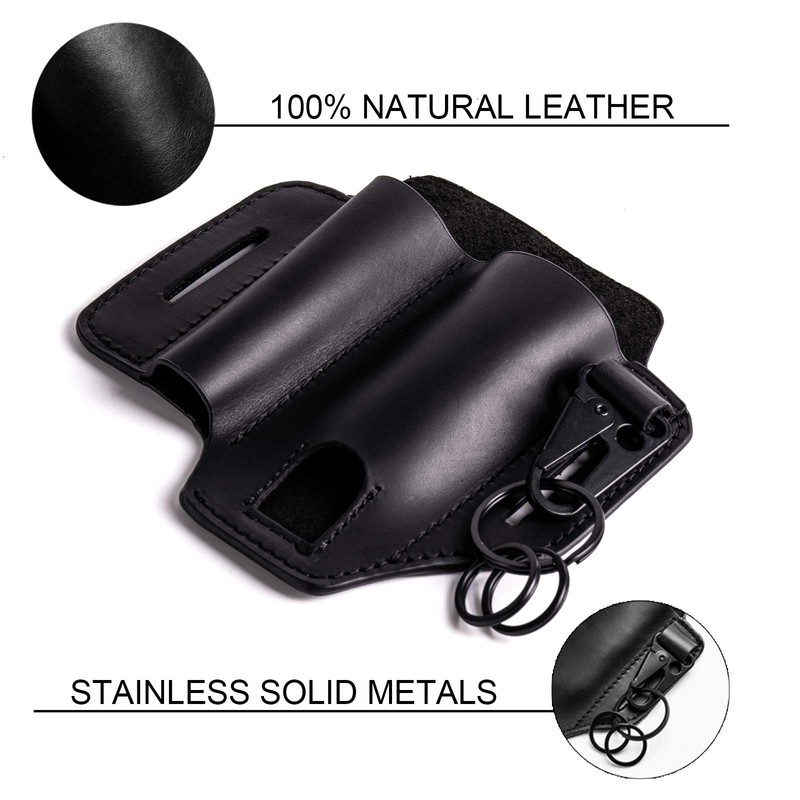 Gentlestache Leather Sheath for Leatherman Multitool - EDC Pocket Organizer