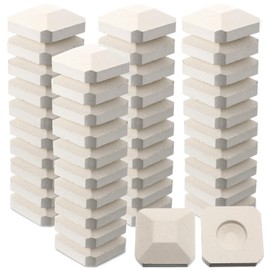 Baquler 30 Pcs Ceramic Briquettes for Gas Grill, BBQ Grill Heat Replacement Ceramic Bricks Plates Replacement for Even Heat Distribution, Reusable Bricks for Baker Chef Cooking Outdoor, 2 x 2 Inches