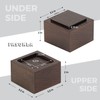 FASONLA Bed Risers (Set of 4) - Oak Solid Wood