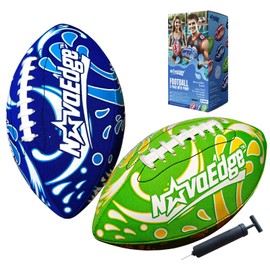 Hydro 2-Pack Water Football 10.4in Waterproof with Pump & Real Double Laces