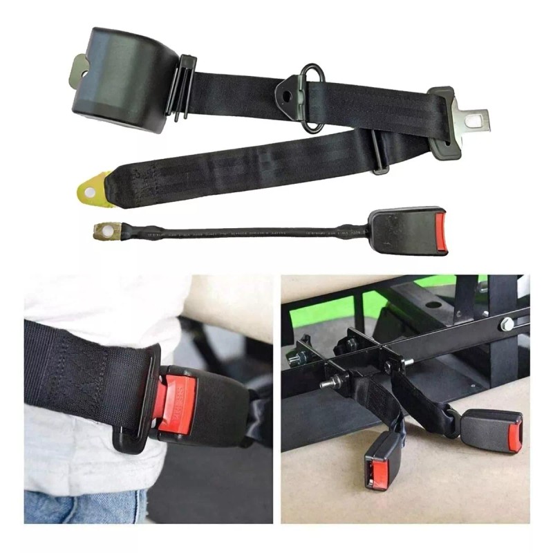 Zuotai Cinturón De Seguridad De 3 Puntos Universal Retráctil, 2