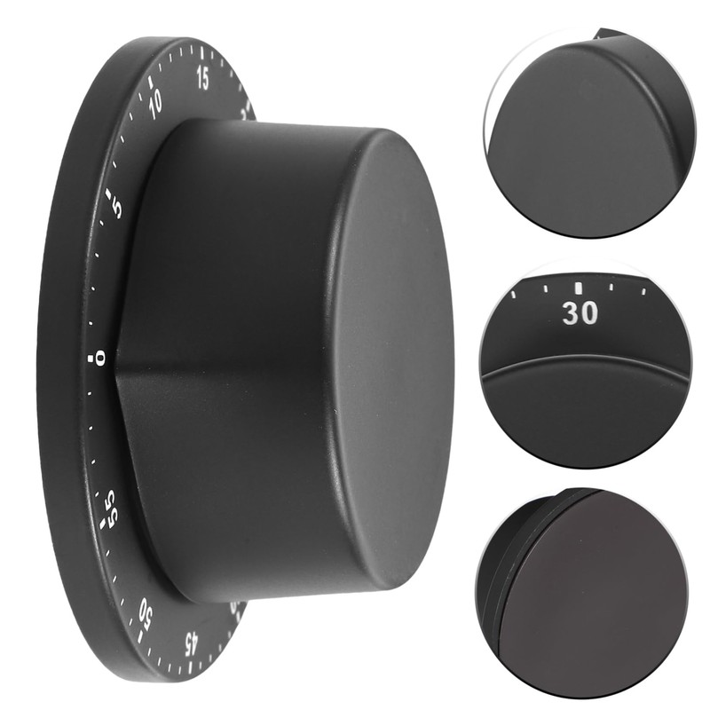 GRIRIW Manual Mechanical Kitchen Timer Stainless Steel Baking Reminder Device