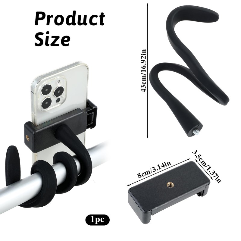 Stroller Phone Holder, Portable Flexible Cell Phone Holder Stand with
