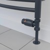 Greened House Oslo Anthracite Straight Designer TRV Thermostatic Radiator &