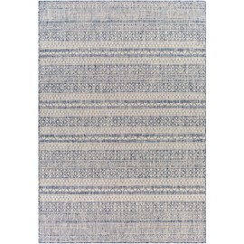 Livabliss Sawyer Global Bohemian Outdoor Area Rug,5'3" x 7', Navy