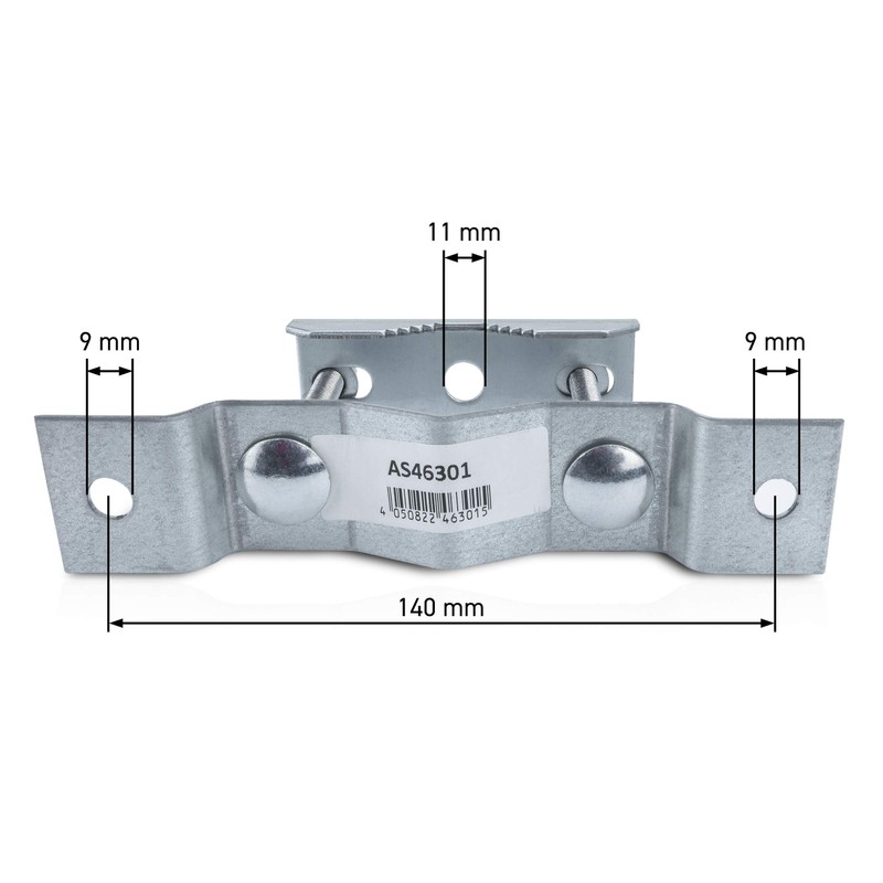 A.S.SAT Universal Pipe Clamp 42-60mm Hot-Dip Galvanised Steel
