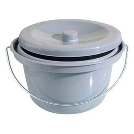 Toiletteneimer Farbe grau von Behrend-Homecare 21500200