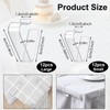 SHBAOCH Table Cloth Clips, 24PCS Plastic Transparent Picnic Tablecloth Clips,
