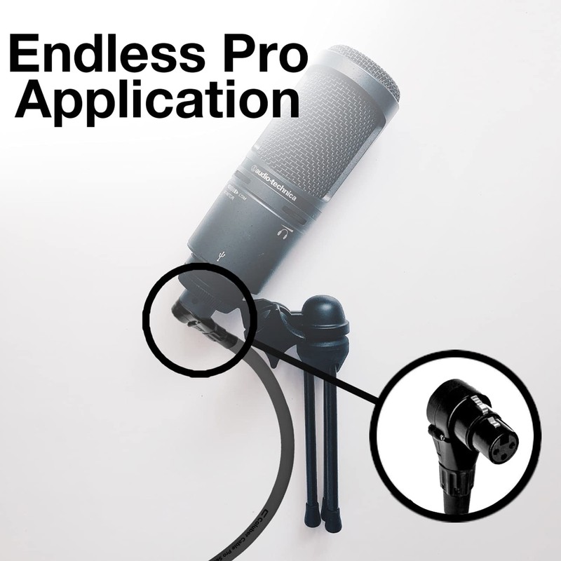 COLUBER CABLE Right Angle XLR Female to Right Angle 1/4"