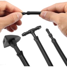 MACHSWON 30655605 7pcs Front Windshield Washer Nozzles 2 Meters Windshield Washer Hose with 4pcs Connectors Replaces for Volvo V50 C70 S40