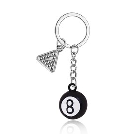 8 Ball Keychain for Purse Charms for Handbags Novetly Billiard Gifts for Daughter Son Birthday Gift for Billiards Lover Gifts for Women Men Pool Ball Key Chain for Billiard Player Gift for Husband