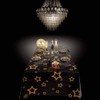 Boland 44158 Vip Black Stars Tablecloth 130 X 180 cm,