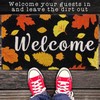 Welcome Fall Door Mat 30x17 Inch, Fall Leaf Mat, Fall