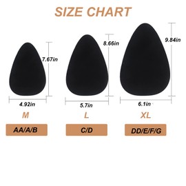 3 Pairs Invisible Breast Tape Lifting Large Breast，Adhesive Sticky Push Up Bra Boobytape Lift Plus Size for A-E Cup Black