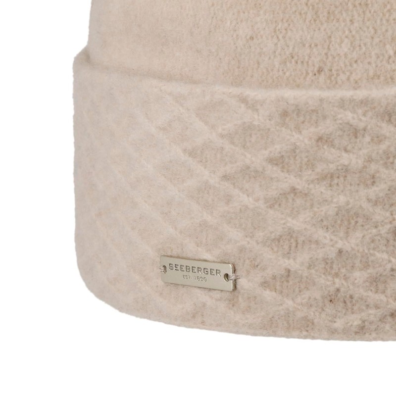 Seeberger Walk Hat with Turn-Up Hat, Wool Hat, Women's Winter