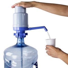 Drinking Water Pump Plus, Safe for Drinking Water (NO BPA), Manually Operated Dispenser for 3 to 6 Gallon Bottles with 2 Extra Tubes