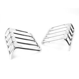 Newsmarts Chrome Rear Taillights Cover Trim Frame Protective Guard Exterior Decoration for 2007-2017 for Jeep Wrangler JK 2 Door & Unlimited 4 Door (Sports, Sahara, Freedom & Rubicon)