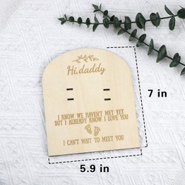 Pregnancy Announcement for Husband, Pregnancy Test, Keepsake, Wooden Sign, New Family Member, Surprise Gift (Souvenir)