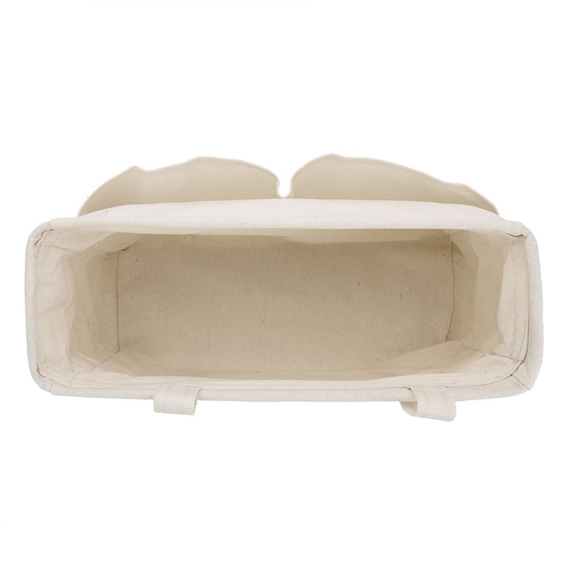 IGNPION Canvas Bedside Hanging Storage Bed Pockets Baskets-Adjustable Hanging Tape