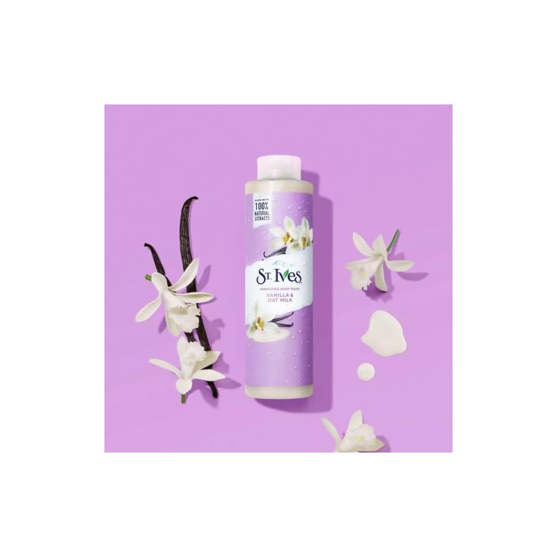 St Ives Body Wash Vanilla +Oat Milk 22oz 700ml