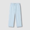 JAJU [JAJU/자주] 여 플란넬 파자마 세트_다크 블루 [JAJU] Women's Flannel